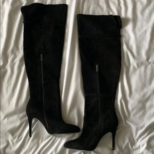 Kristin Cavallari Black Over the Knee Boots